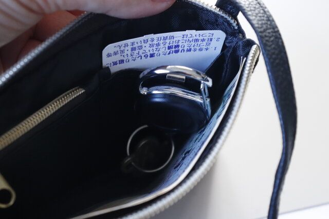 ダイソー リールキーホルダー（クリップ付） バッグ内部