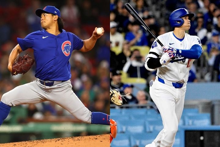 カブス・今永昇太（左）とドジャース・大谷翔平（右）（C）Getty Images