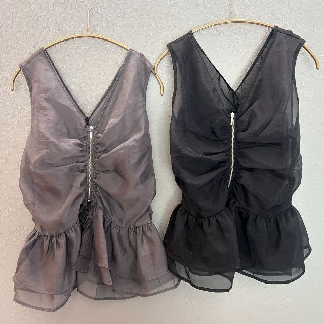 オーガンジベスト2枚