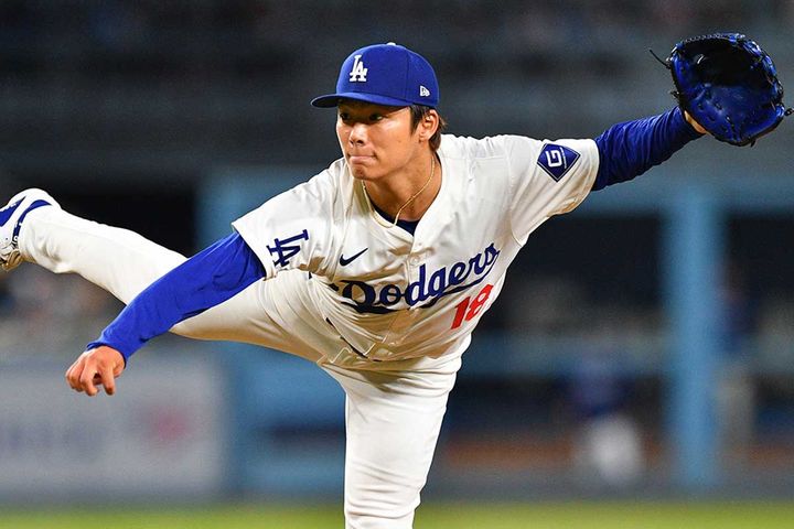 ドジャースの山本由伸（C）Getty Images