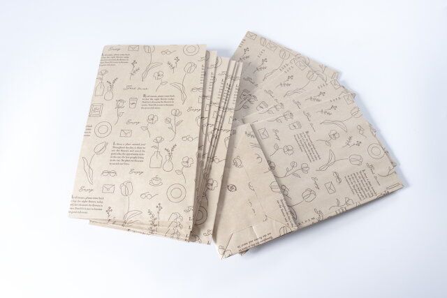 セリア 卓上ゴミ袋 アートフラワー柄 