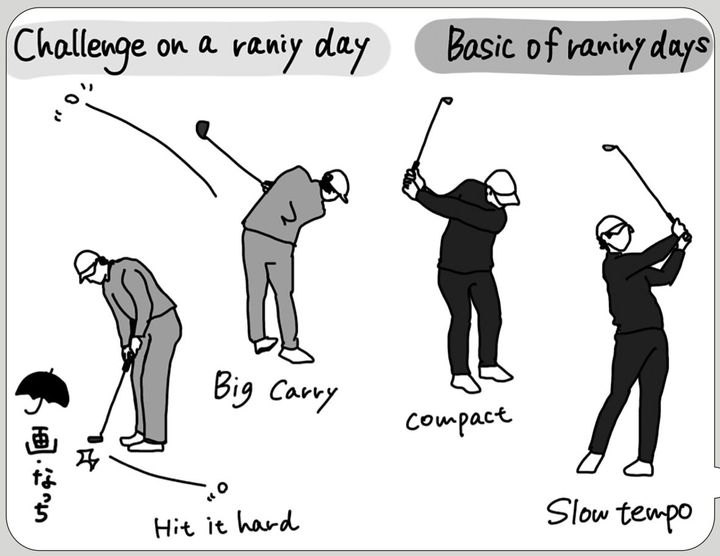 雨のゴルフはスコアアップのチャンス！女子プロがその秘訣を解説