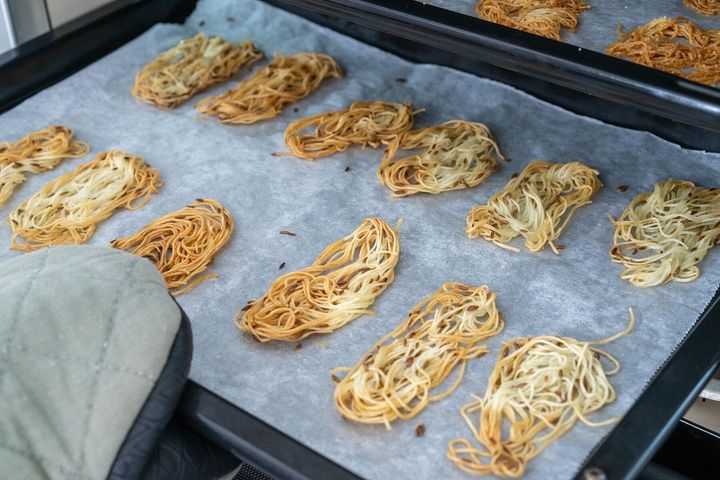 オーブンで焼く