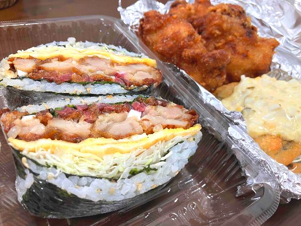 ろじむすと唐揚げ、あじフライ