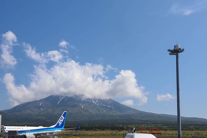 利尻空港へ