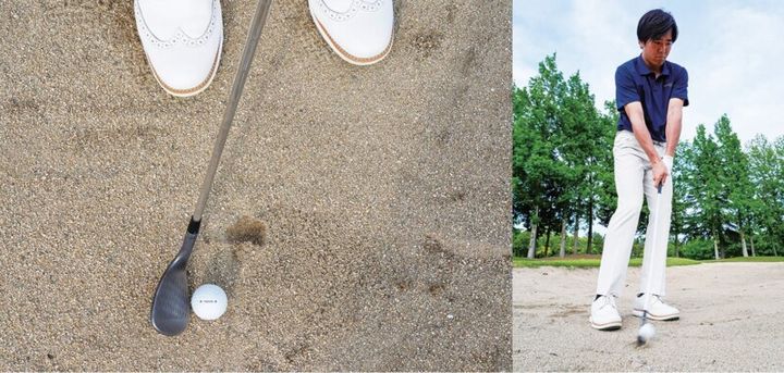 ピンが遠いバンカーで簡単に寄せるコツ！アドレスが超重要だった