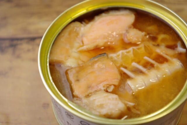 3COINS SOBANI 保存食 キングサーモン中骨水煮