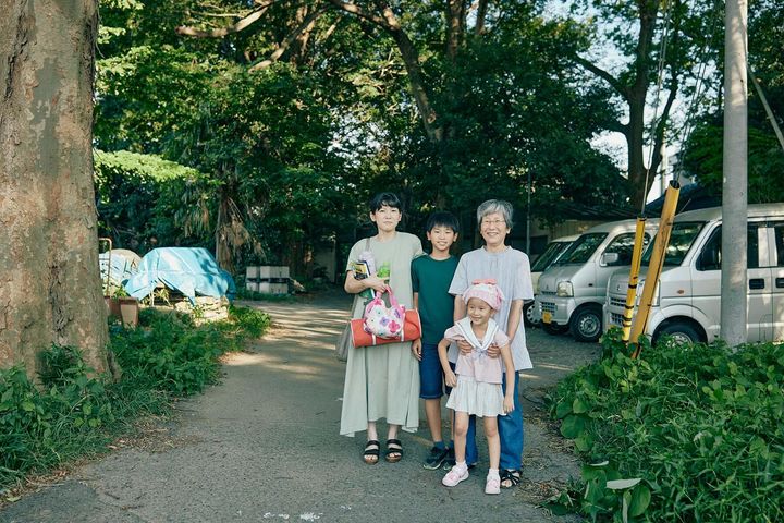 長女の佳子さん。その息子の啓太君、娘の渚沙ちゃん