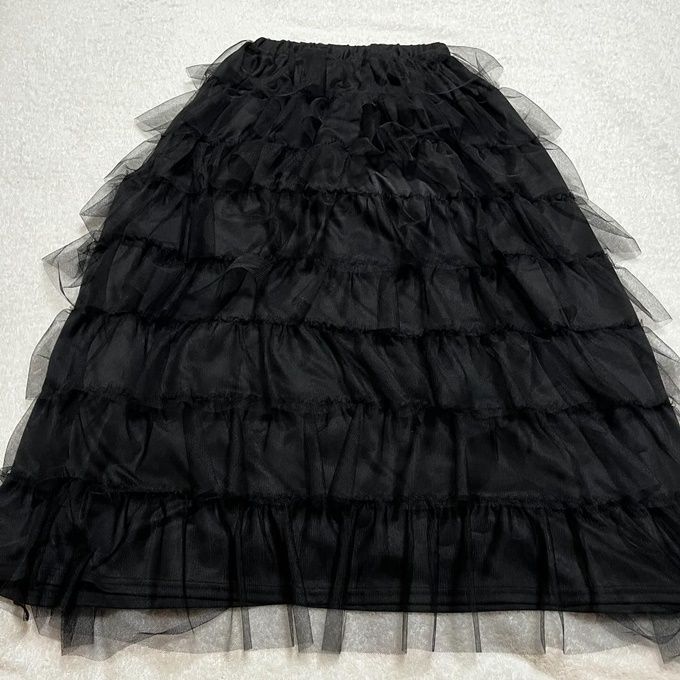 しまむら「チュールダンダンフリルスカート」
