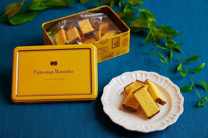 「福砂屋ビスコチョ400周年記念缶」 1485円