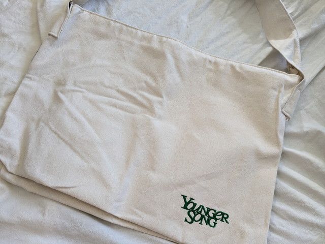 キャンバス風ビッグショルダーバッグ