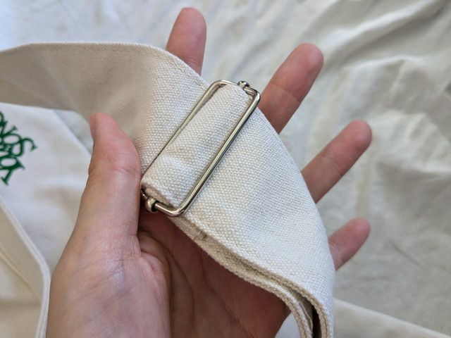 キャンバス風ビッグショルダーバッグショルダー部分