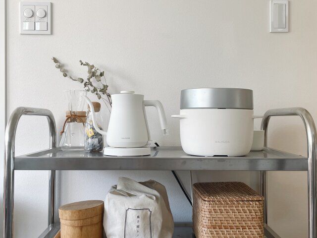 BALMUDA the Pot（電気ケトル） BALMUDA the Gohan（炊飯器）