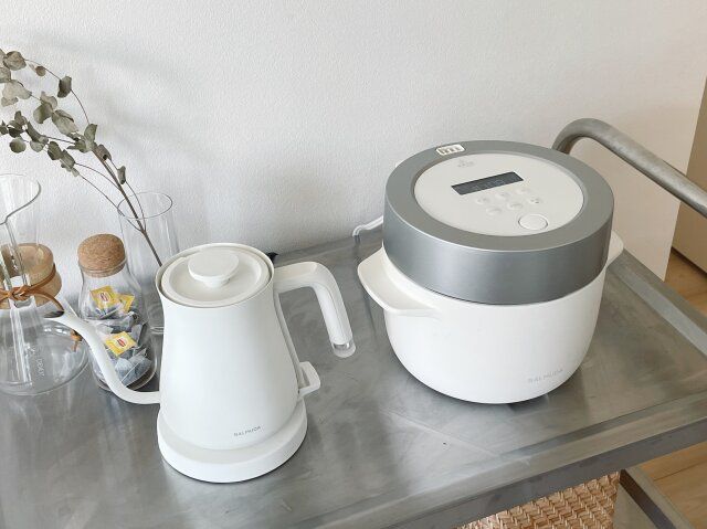 BALMUDA the Pot（電気ケトル） BALMUDA the Gohan（炊飯器）