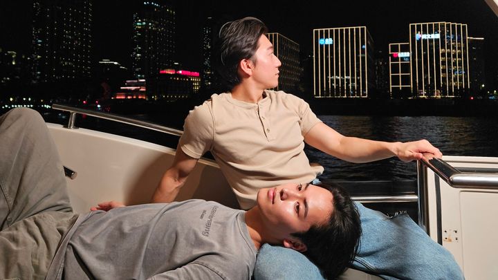 上海のナイトクルーズ。2024年8月撮影。Photo_ Dai & Shun