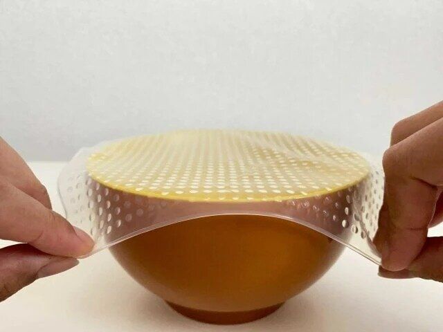 ダイソー シリコーンのびラップ 使用例