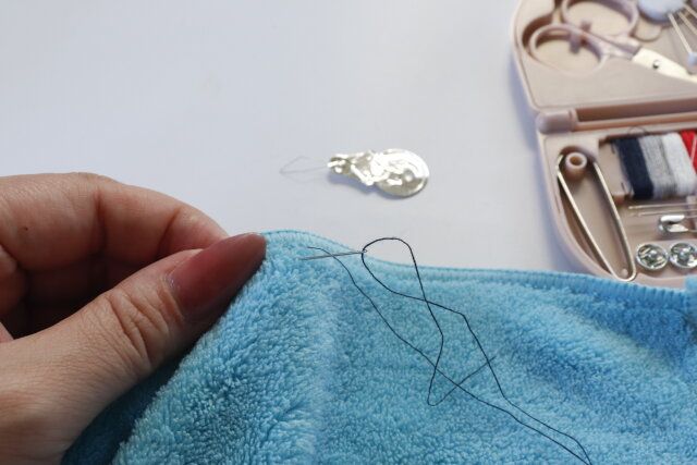 ダイソー 携帯ソーイングセット 使用例