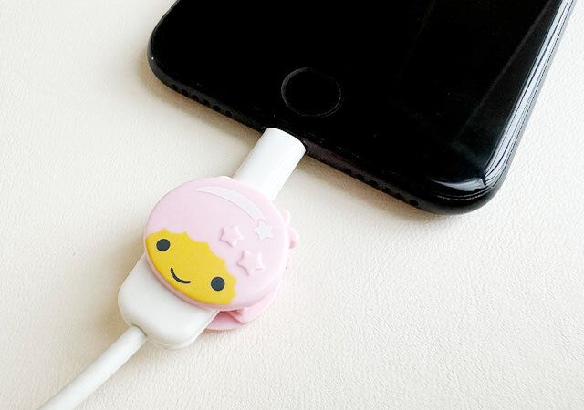 ダイソー ライトニングケーブル用プロテクトカバー 使用例