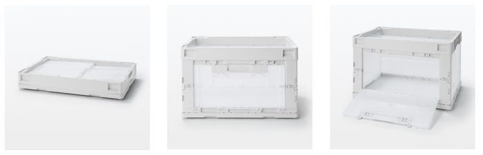 無印良品の折りたたみコンテナ