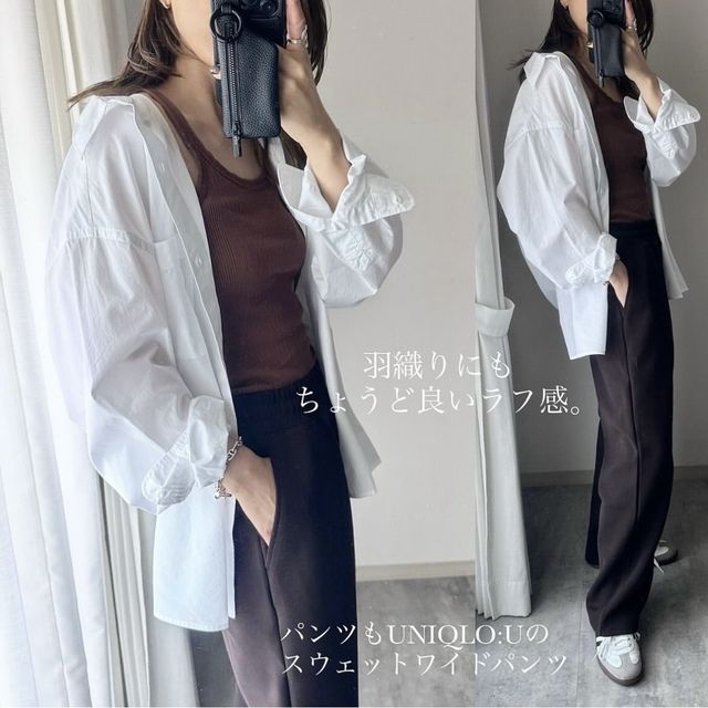UNIQLO：Cのブロードオーバーサイズシャツ2