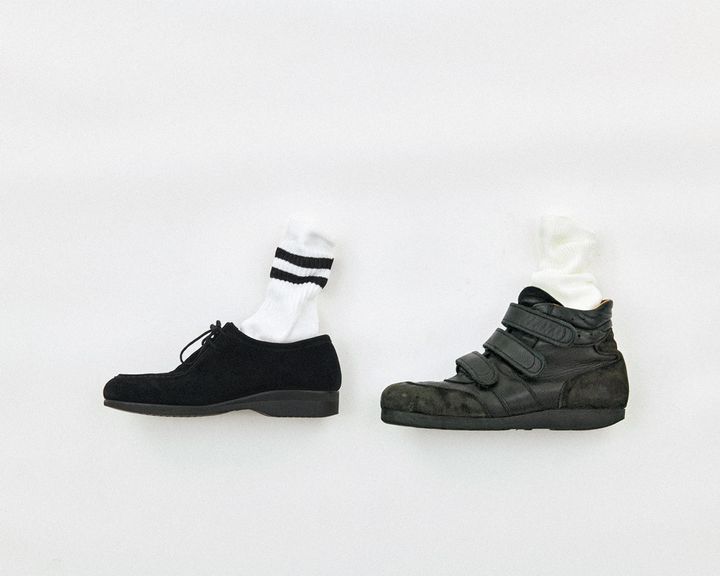 ドイツ軍のパイロットシューズと〈フットワークス〉のモカシンシューズ