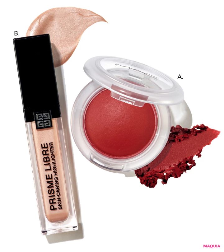 パープルメイク、縦入れボトムチークも。秋のメイクトレンドに泉 里香さんが挑戦_12