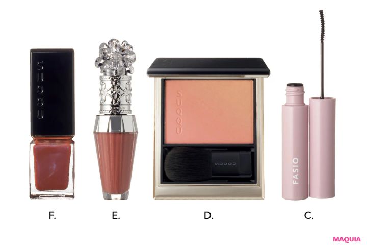 パープルメイク、縦入れボトムチークも。秋のメイクトレンドに泉 里香さんが挑戦_7