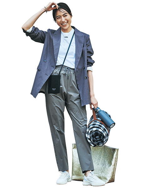 ママの運動会コーデ カジュアルジャケットスタイル