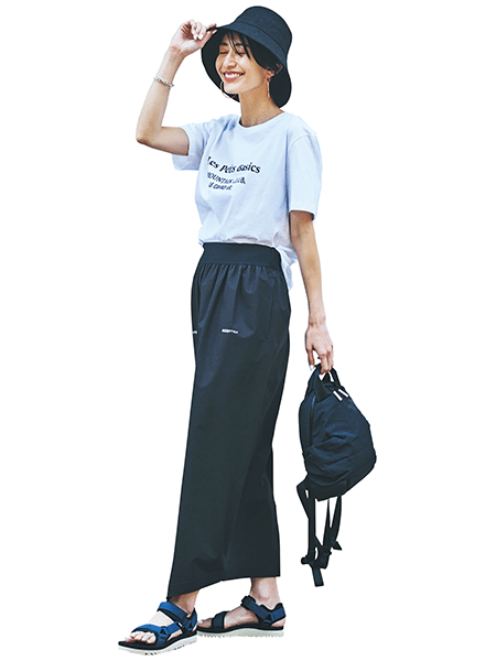 ママの運動会コーデ スポサンコーデ