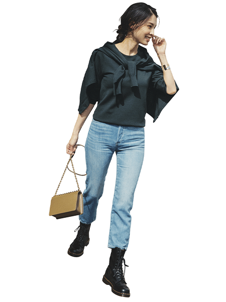 ママの運動会コーデ コンバットブーツコーデ