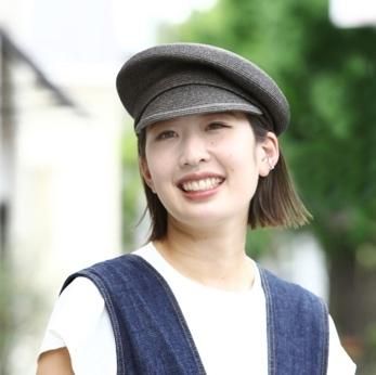 ママの運動会コーデにおすすめのラフィアのキャスケット・CA4LA