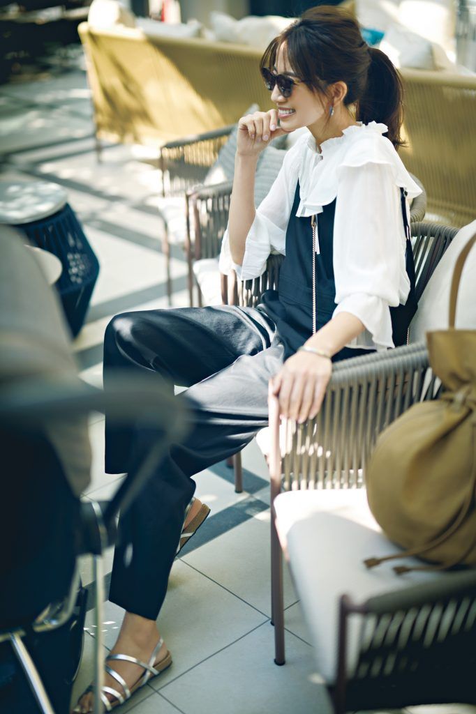  ママの運動会コーデ オールインワンスタイル