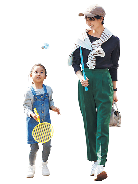  ママの運動会コーデ プロデューサー巻きコーデ