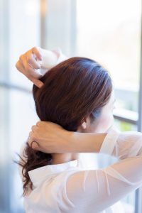 運動会まとめ髪アレンジSTEP2