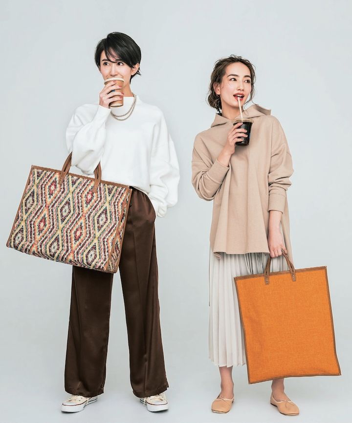 ママの運動会コーデ A VACATIONのビッグトート