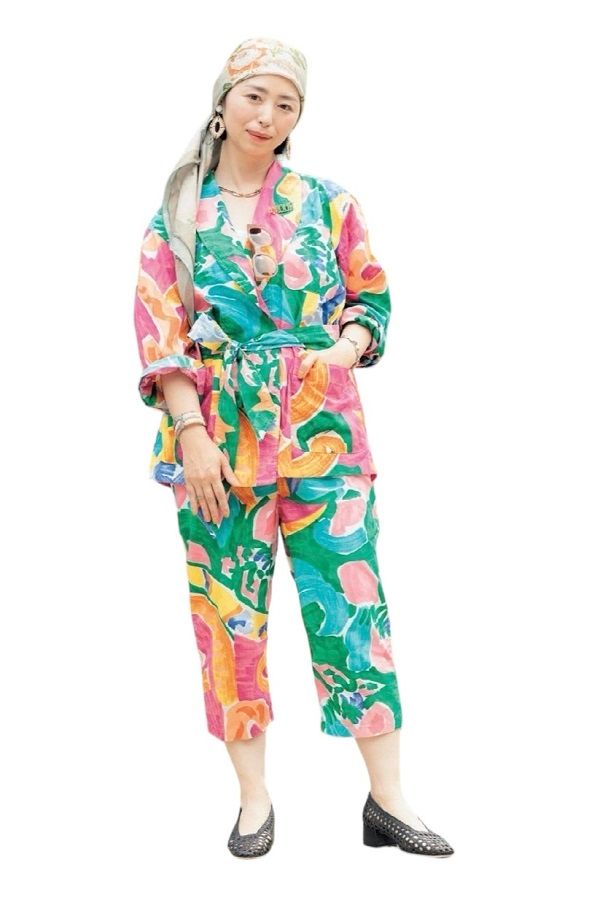 アデルビジュー 砂辺綾子さんのリゾート旅コーデ