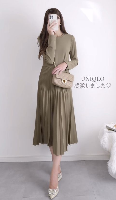 UNIQLOのコンビネーションワンピース2