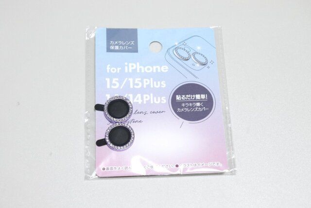 セリア カメラレンズカバー ラインストーン パッケージ