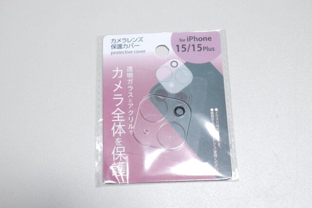 セリア カメラレンズ保護カバー クリア パッケージ