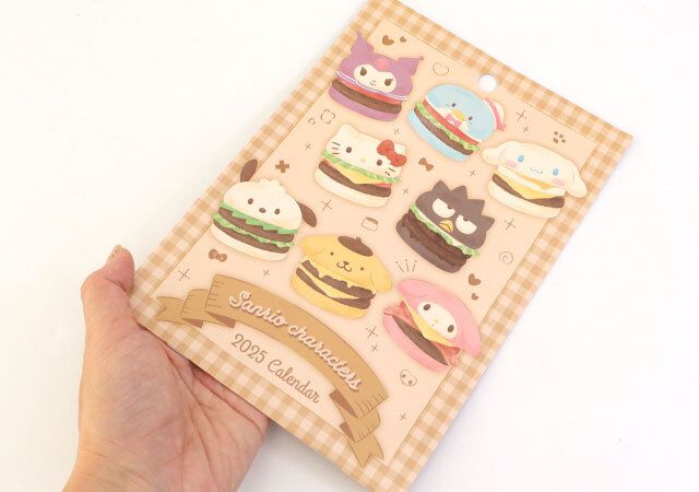 ダイソー ハーフサイズカレンダー（サンリオキャラクターズ） デザイン