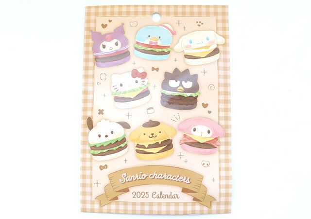 ダイソー ハーフサイズカレンダー（サンリオキャラクターズ）