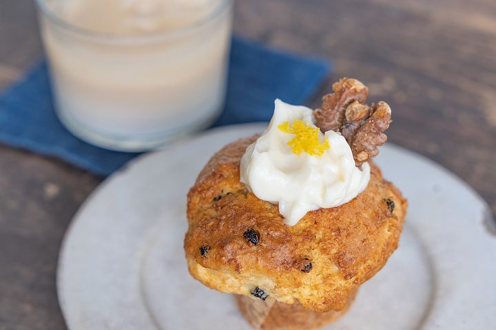 人参とレモン、クリームチーズのマフィン