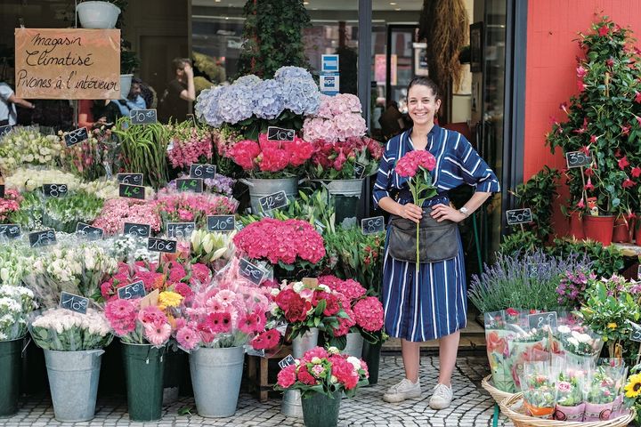 季節の変わりめはシンプル、柄物どちらも大人気！【パリジェンヌの一週間コーデ】