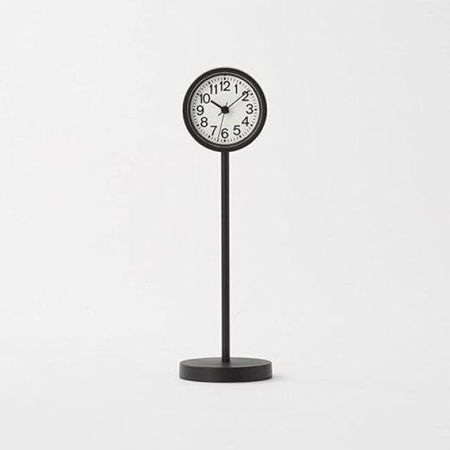 無印良品の公園の時計・ミニ ブラック1