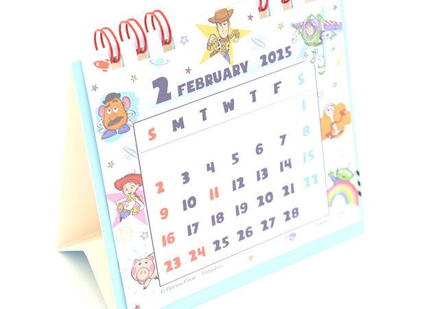 ダイソー ミニ卓上カレンダー（トイ・ストーリー） 仕様