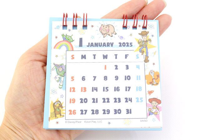 ダイソー ミニ卓上カレンダー（トイ・ストーリー）