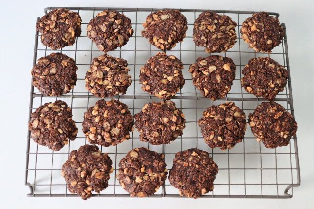 網の上で冷ます