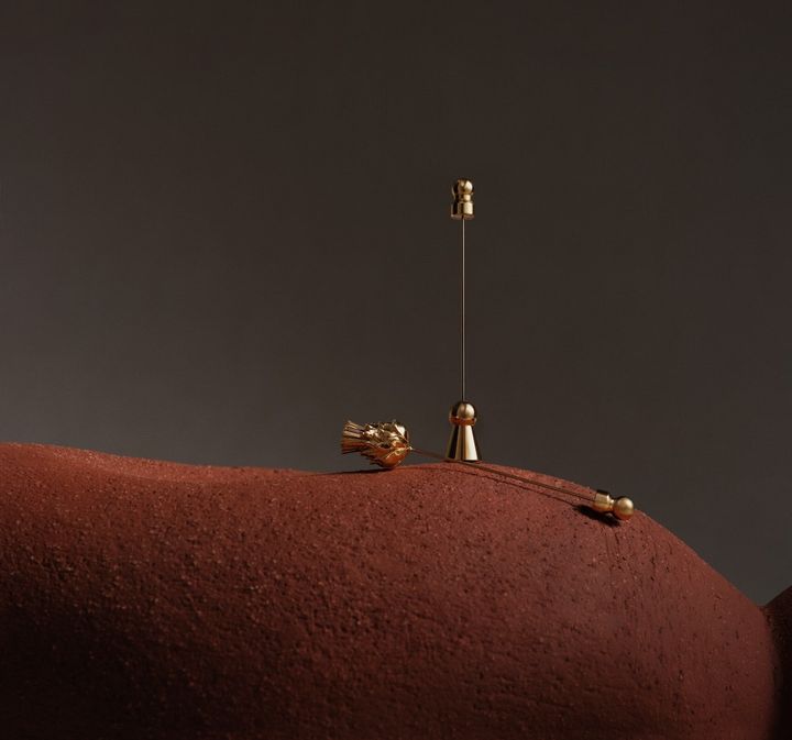 「フィオーレ・ディ・カルド」真鍮ピン￥55,000