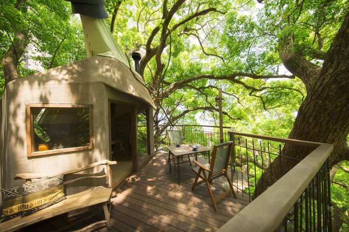 森の空中基地 くすくす（ツリーハウス）