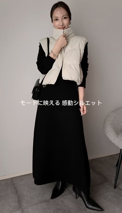 UNIQLOのスムーススフレフレアワンピース2